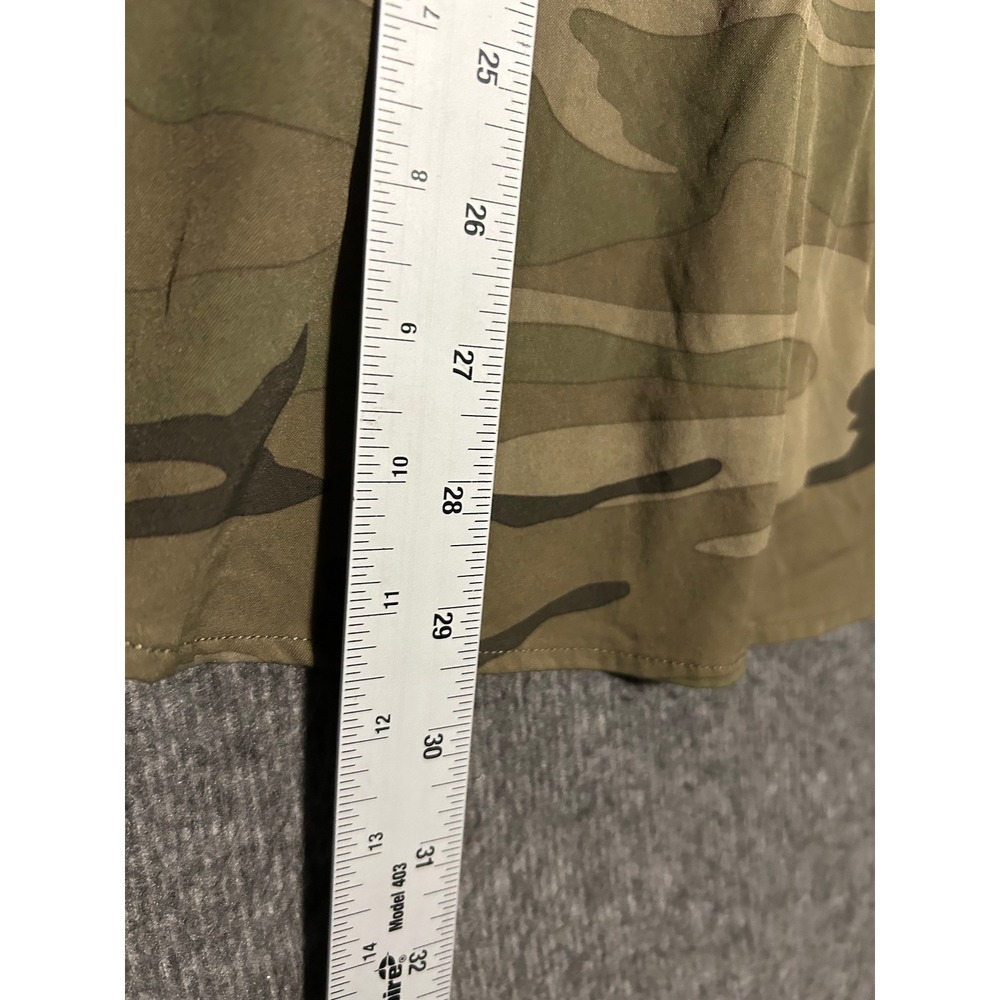 Poncho magnetic pockets regular fit medium button up shirt camouflage read - Picture 8 of 9